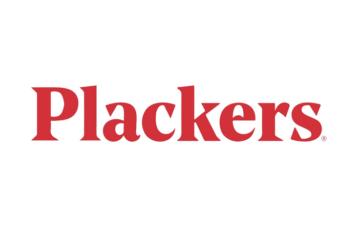 Plackers logo and packaging (2017–2024) 1