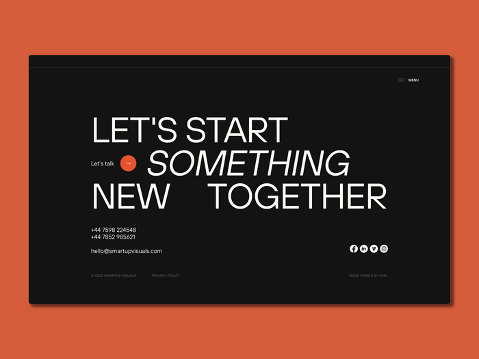 Smartup Visuals portfolio website 4