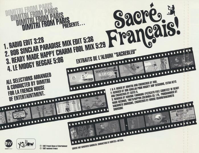 French CD single back cover
