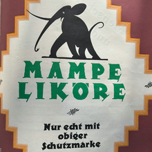 Mampe Liköre ad in <cite>Gebrauchsgraphik</cite>, vol. 1, no.<span class="nbsp">&nbsp;</span>9