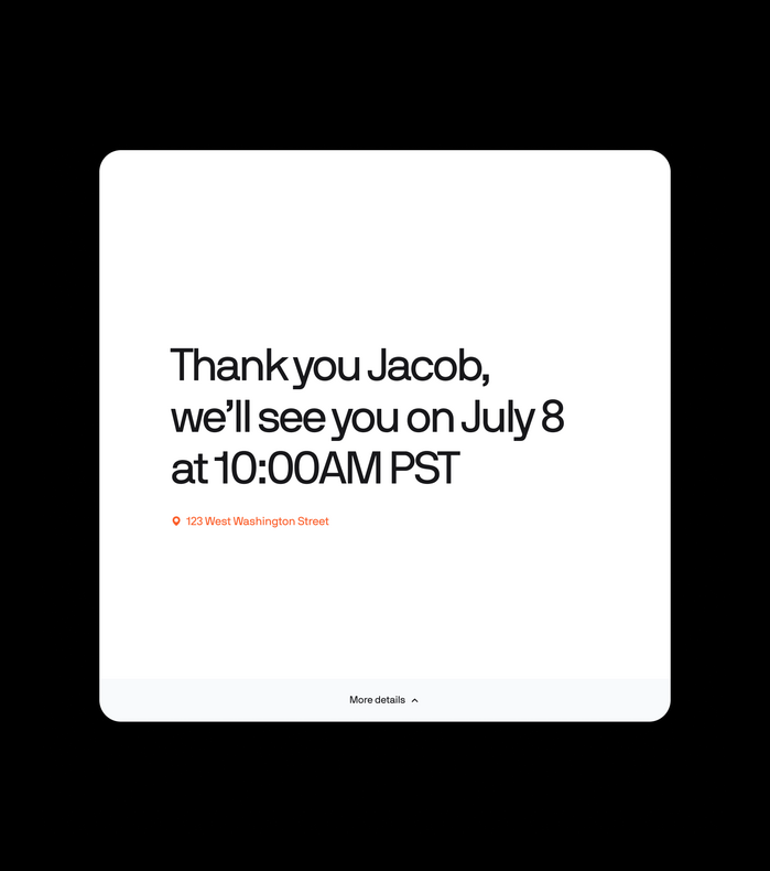 Appointment reminder