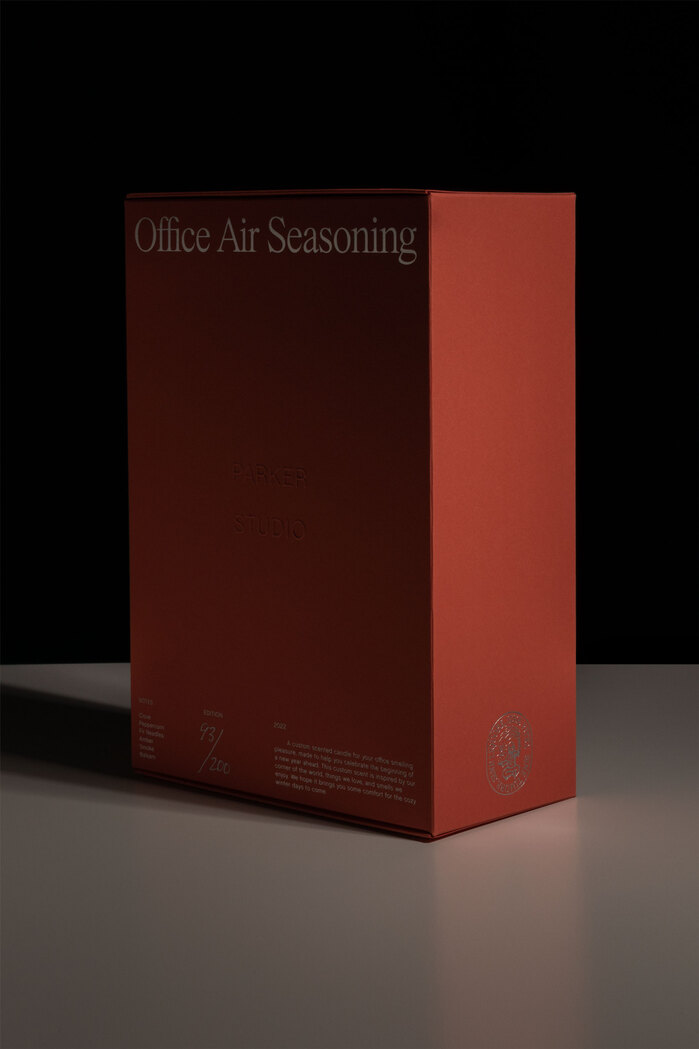 Office Air Seasoning candle packaging 1