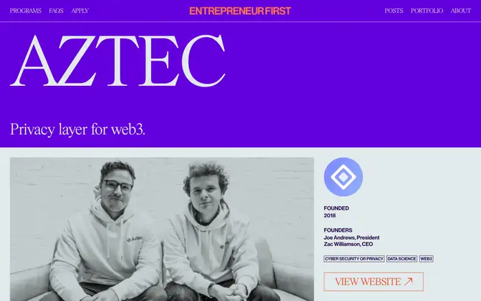 Entrepreneur First website 5