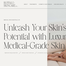 Buffalo Skincare website