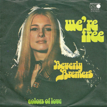 Beverly Bremers – “We’re Free” / “Colors of Love” German single cover