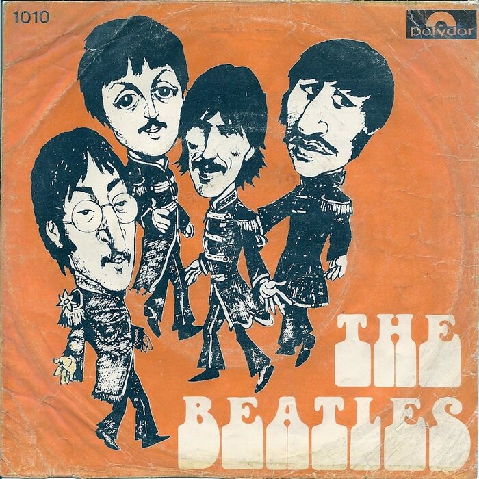 The Beatles – “No es ella dulce” / “Llora por una sombra” Argentinian single cover 1