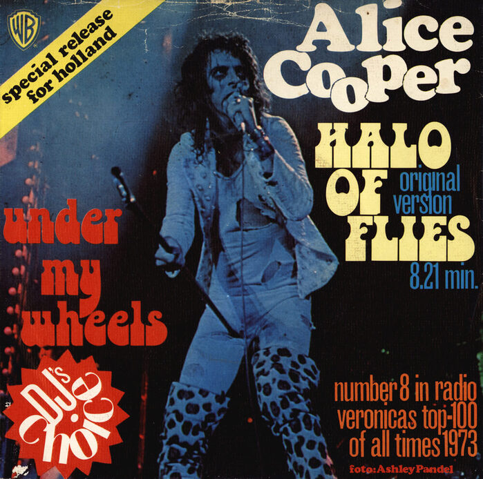 Alice Cooper – “Halo of Flies” / “Under My Wheels” single cover 1