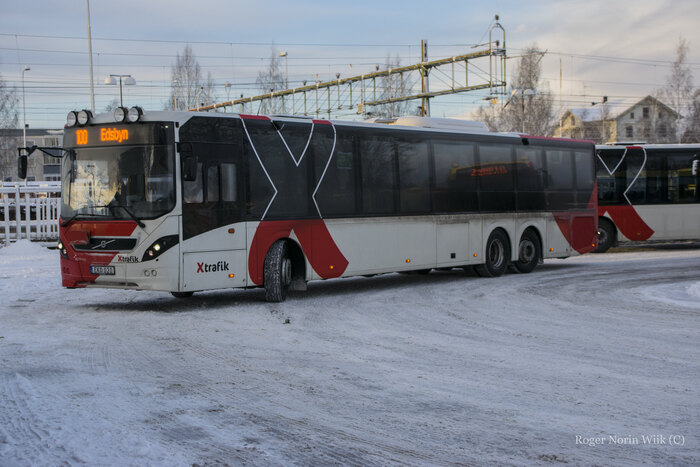 An X-trafik bus captured by Roger Norin Wiik in January 2017