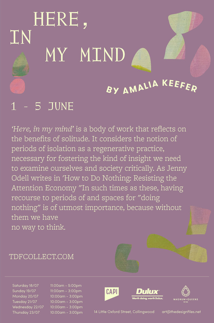 Amalia Keefer – Here, In My Mind exhibition 3