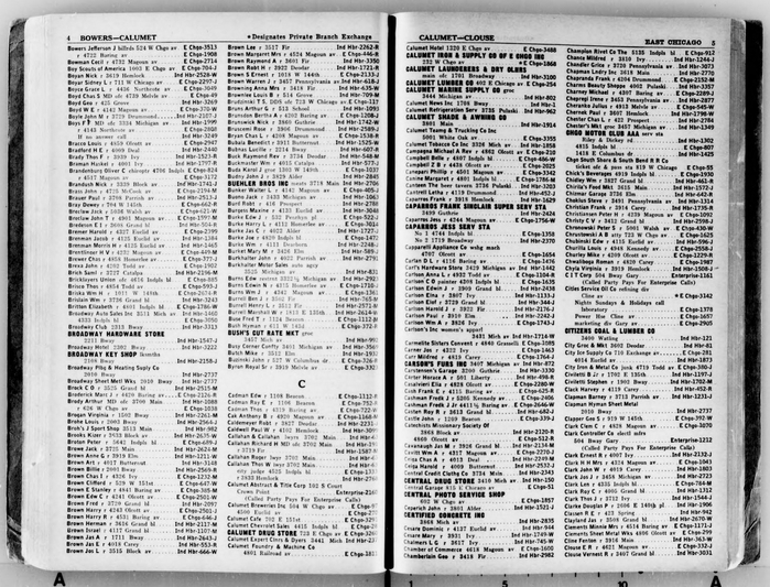 East Chicago Telephone Directory, March 1941 2