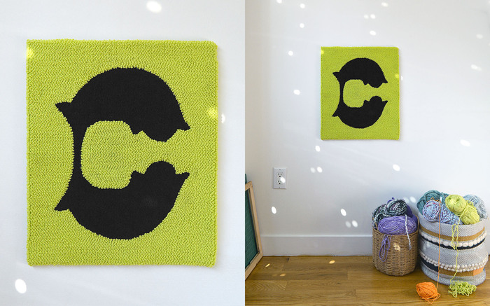Cut pile C set in  (designed by , , and  and released by ) at 1,475 pt on a Citron background