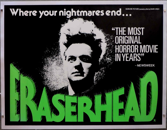 Eraserhead UK movie poster