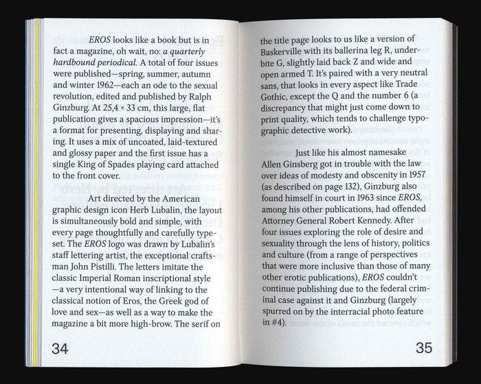 Notes on Book Design by Formal Settings 10