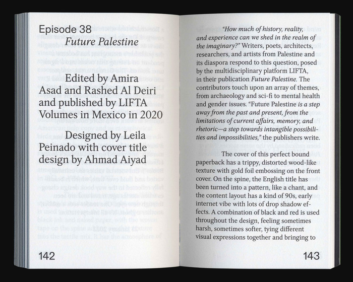 Notes on Book Design by Formal Settings 11