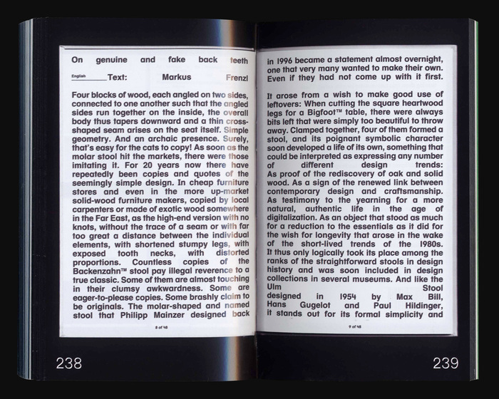 Notes on Book Design by Formal Settings 15