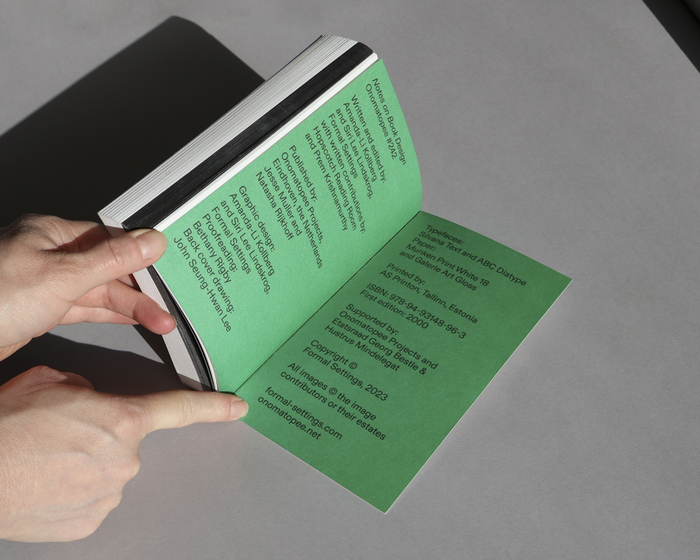 Notes on Book Design by Formal Settings 4