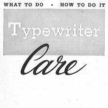 <cite>Typewriter Care</cite>