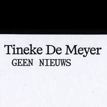 <cite>Geen Nieuws</cite> by Tineke De Meyer