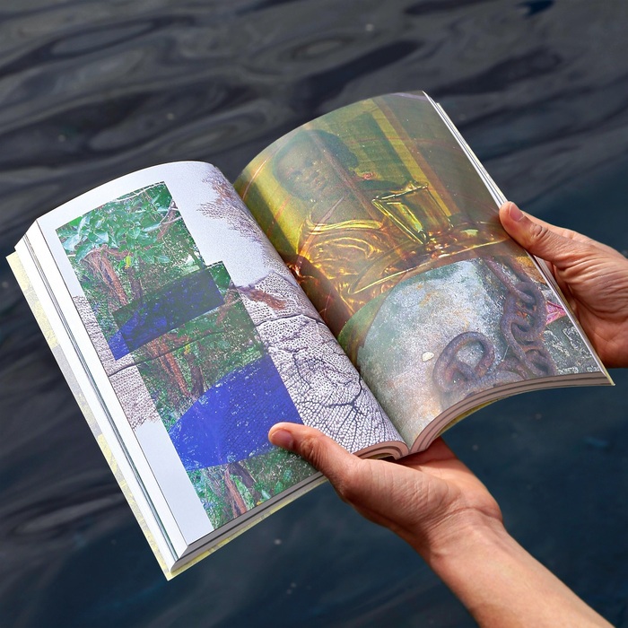 Attila cataracte ta source aux pieds des pitons verts finira dans la grande mer gouffre bleu, French Pavilion catalog,  60th Venice Biennale 7