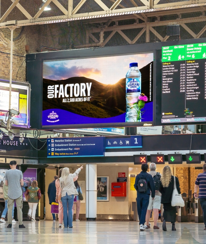 “Water as nature intended” campaign by Highland Spring 2