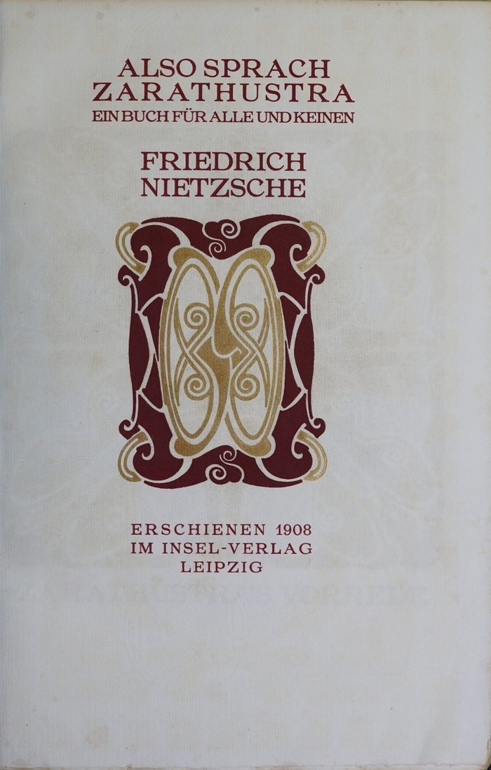 Also sprach Zarathustra by Friedrich Nietzsche, Insel&nbsp;Verlag 2