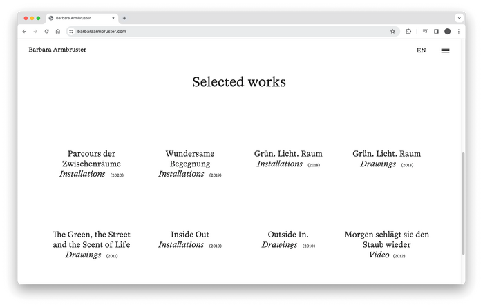 Barbara Armbruster website 4