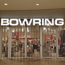 Bowring shop sign