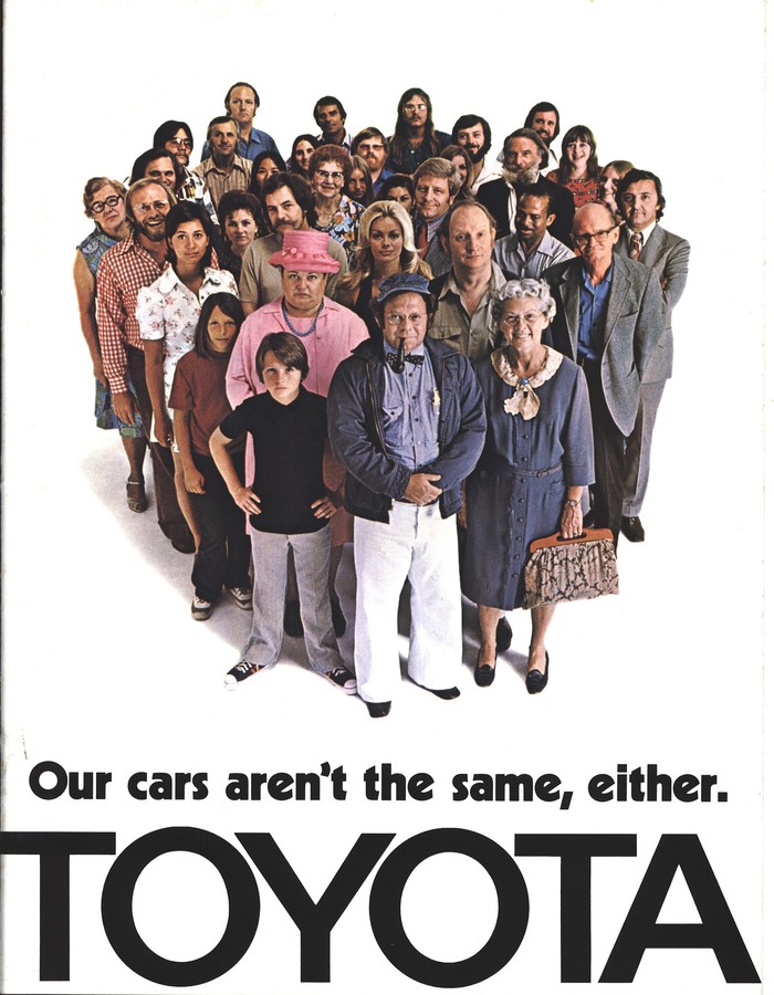 Toyota ad: “Our cars aren’t the same, either.” 1