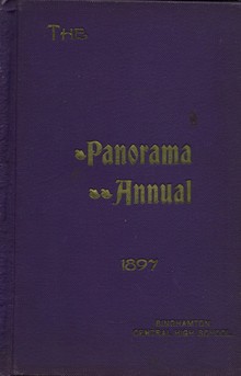 1897 <cite>The Panorama Annual</cite> Yearbook for Binghamton Central High School