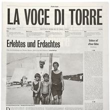 <cite>La voce di Torre</cite>: programme for the play <cite>Mario und der Zauberer</cite>