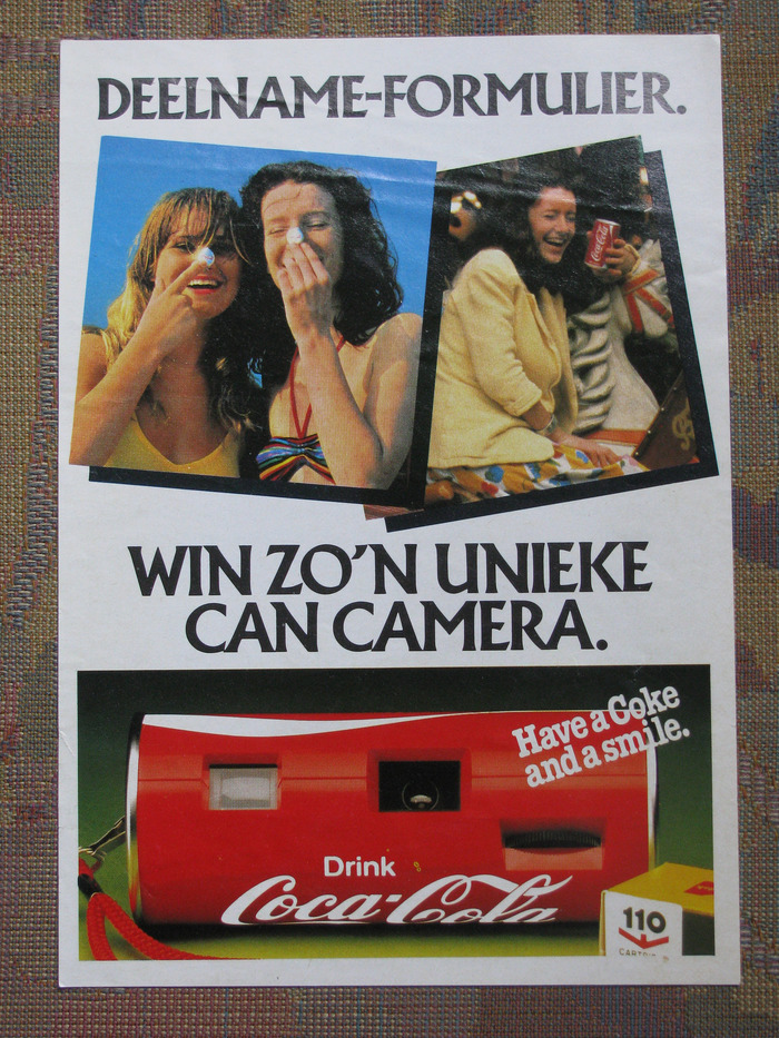 “Entry form. Win a unique Can Camera.”