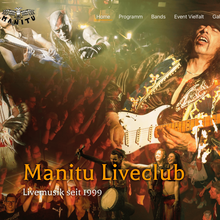 Manitu Liveclub website