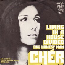 Cher – “Living In A House Divided” / “One Honest Man” German single cover