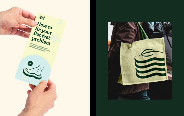Leaf footwear branding and identity 5