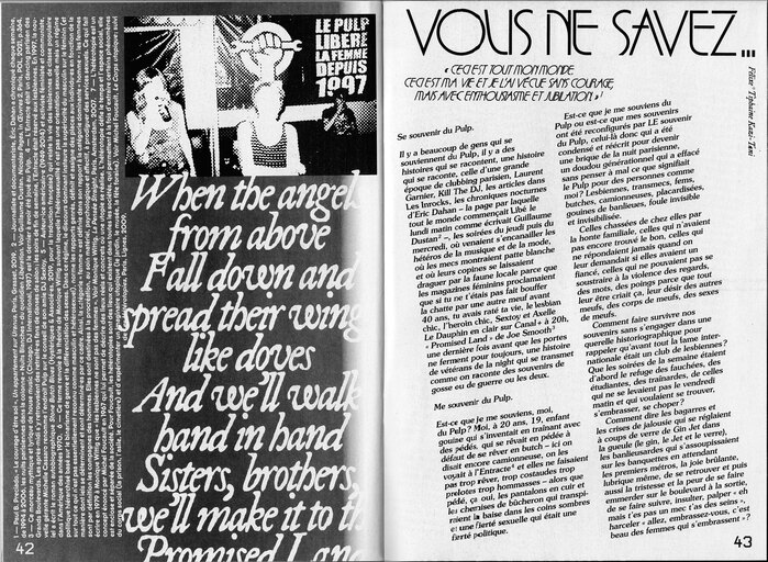  (left) and  Italic (right), with big type in  Italic and 