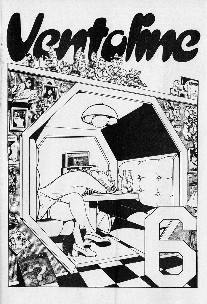 Cover with slanted  for the title