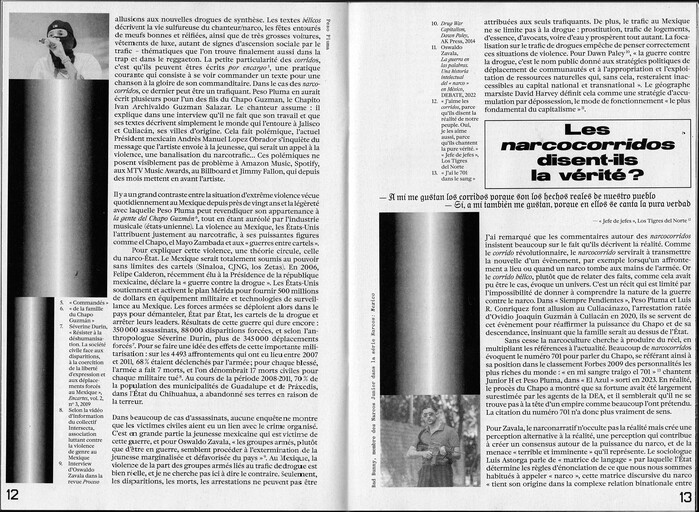 Body copy is set in . The quote uses  and the bold extended grot is .