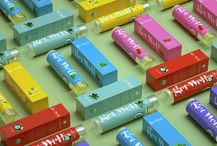 Organic lip balms