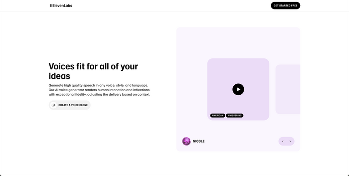 ElevenLabs website 12
