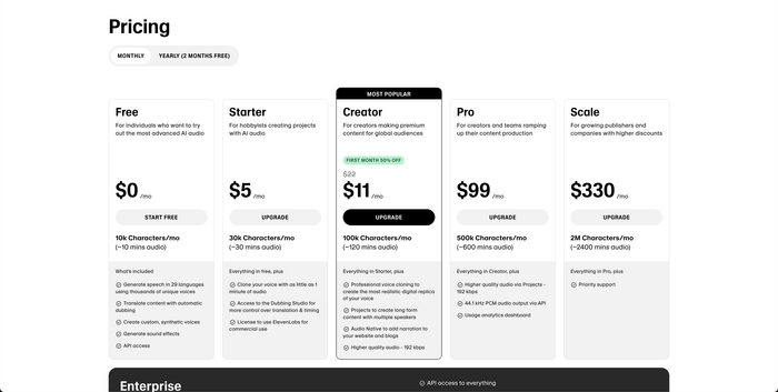 ElevenLabs website 14
