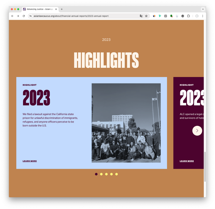 Asian Law Caucus website 2