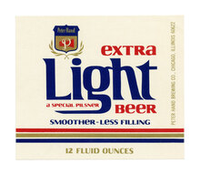 Peter Hand Extra Light beer label