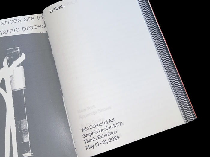 SPREAD – Yale School of Art Graphic Design MFA ’24 thesis catalog 5
