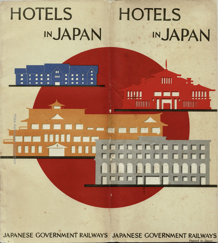Hotels in Japan tourist folder