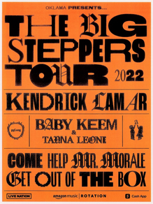 <cite>The Big Steppers</cite> tour poster