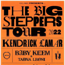 <cite>The Big Steppers</cite> tour poster