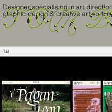 Tom Baxter portfolio website