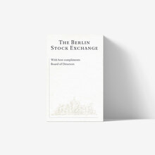 The Berlin Stock Exchange business card