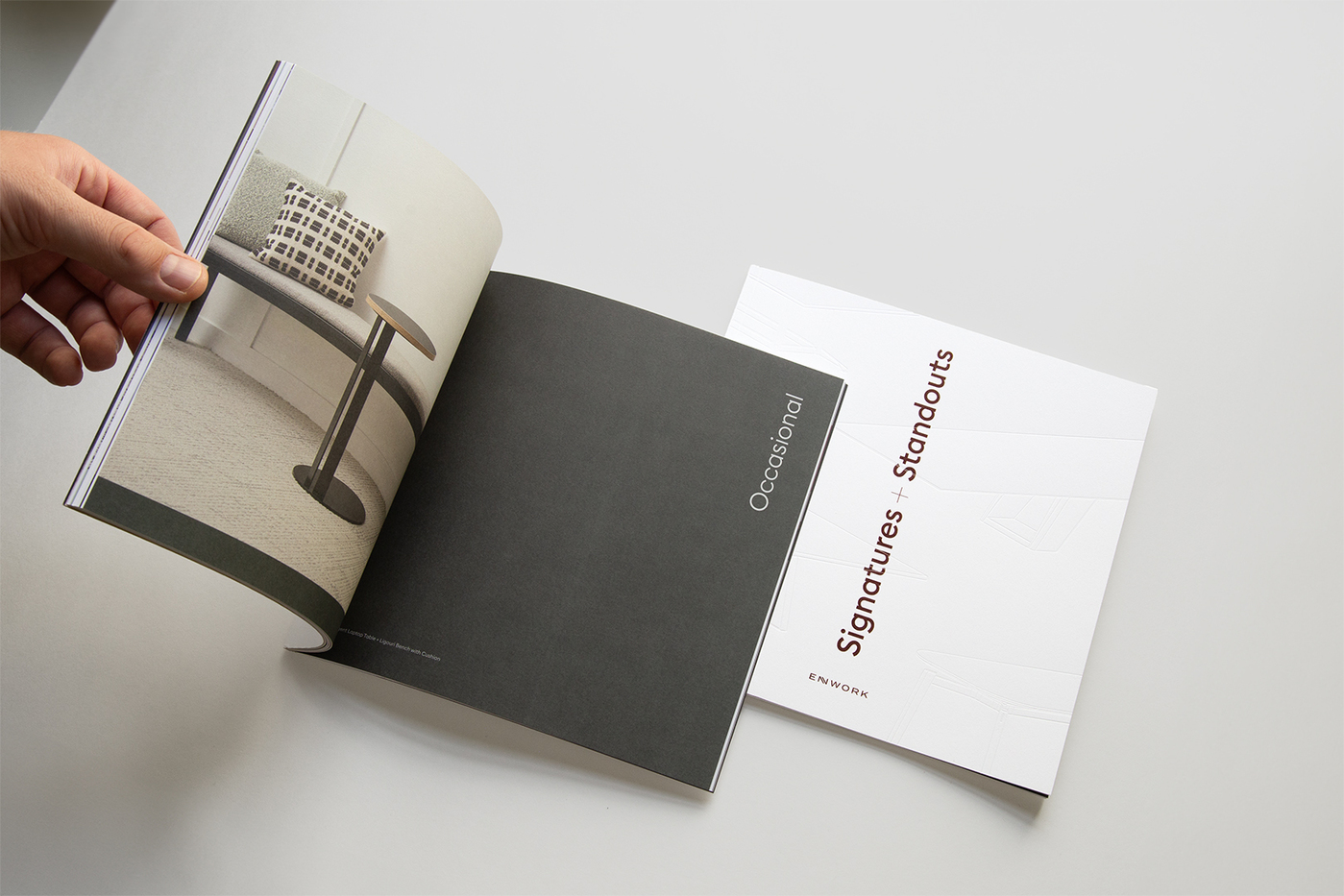 Signatures + Standouts product lookbook for Enwork - Fonts In Use
