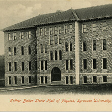 Esther Baker Steele Hall of Physics postcard
